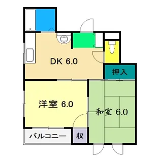 パールハウス【2階】の間取り