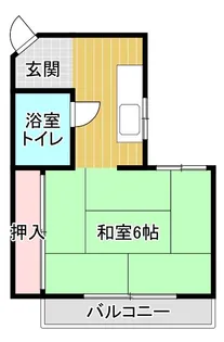 1Kの間取り画像
