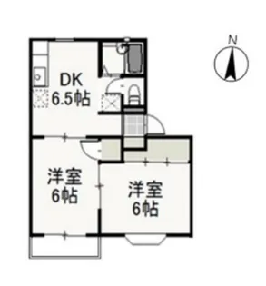 サンライズ久米 A【2階】の間取り