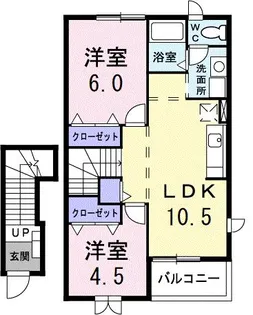 イストワールI【2階】の間取り