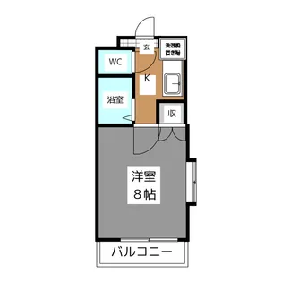 開運ハイツ南俣【1階】の間取り