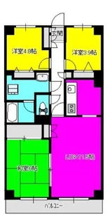 藤和相模原ハイタウン【1階】の間取り