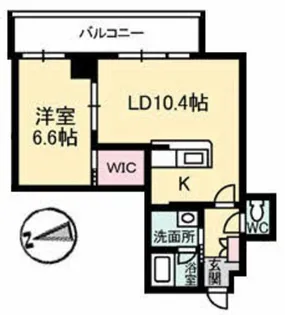 ボナール古京【5階】の間取り