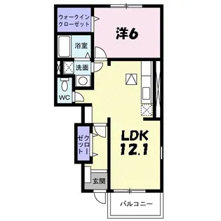 兵庫県丹波篠山市東吹【アパート】の間取り