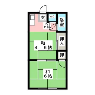愛知県みよし市三好町西平子【アパート】の間取り