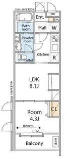 埼玉県蕨市中央3【マンション】の間取り