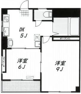 2DKの間取り画像