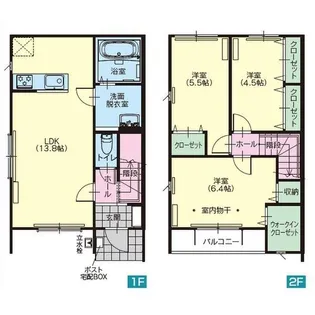 クレスト ヒル Cの間取り