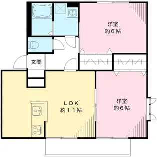 コルティーレ B【1階】の間取り