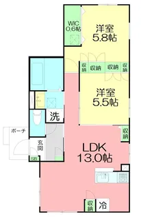 仮)国府津メゾン【1階】の間取り