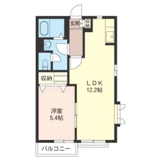カサヴェールII【1階】の間取り