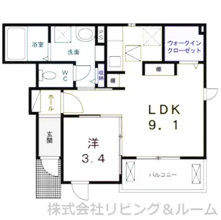 千葉県香取市玉造【アパート】の間取り