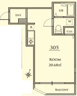 レジデンス本駒込【3階】の間取り