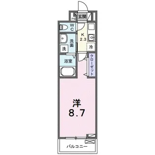 フォレスト佐貫【2階】の間取り