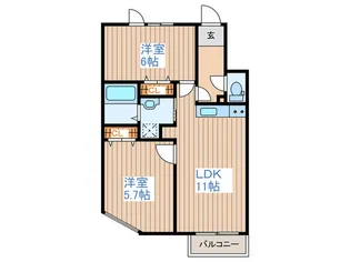 パストラル麻生東A【3階】の間取り