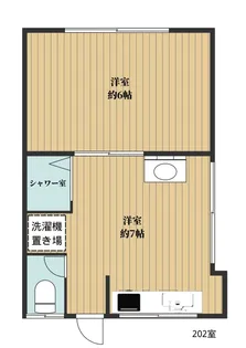 ヨシダアパート【2階】の間取り