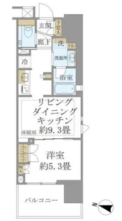 Brillia四谷三丁目【10階】の間取り