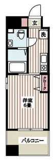 メビウス新宿御苑【9階】の間取り