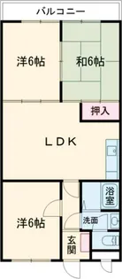 大阪府枚方市養父元町【マンション】の間取り