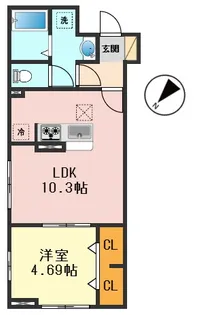 東京都葛飾区東新小岩2【アパート】の間取り