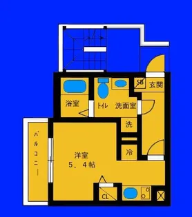 ベイルーム西横濱II【3階】の間取り