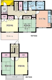 東京都町田市能ヶ谷2【一戸建】の間取り
