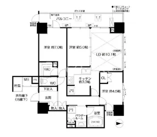 3LDKの間取り画像