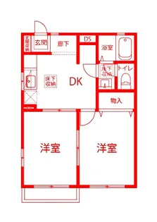 パルティール三保【1階】の間取り
