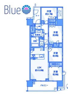 グレーシア藤沢鵠沼【17階】の間取り