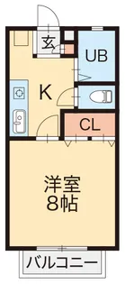 アークハイツA【2階】の間取り