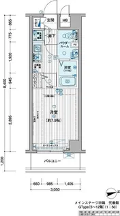 メインステージ田端弐番館【2階】の間取り