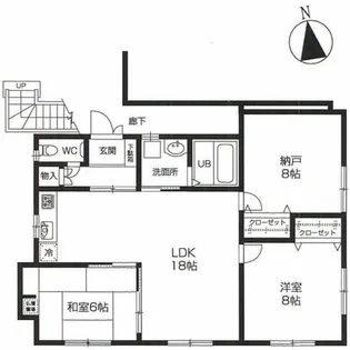 サニーハウス【1階】の間取り