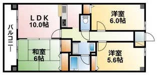 千葉県東金市田間【マンション】の間取り
