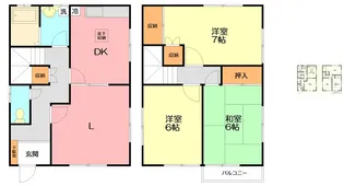 神奈川県厚木市七沢【一戸建】の間取り