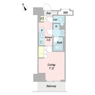 プライマル船橋【9階】の間取り
