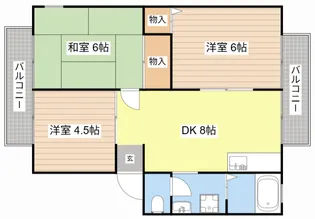 ルミエールK【2階】の間取り
