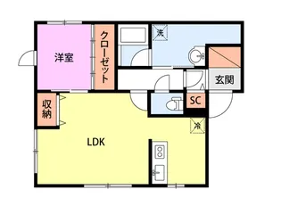 プランドール【2階】の間取り