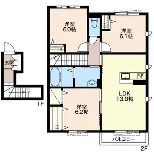 ソレイユブリアンIII【2階】の間取り