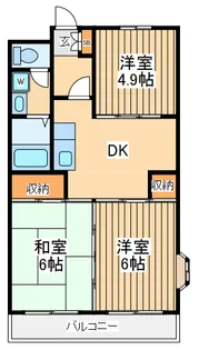 サンモールクレスト【1階】の間取り