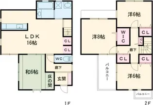 京都府京都市西京区桂芝ノ下町【一戸建】の間取り