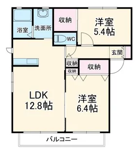メイプルタウン三番館【1階】の間取り