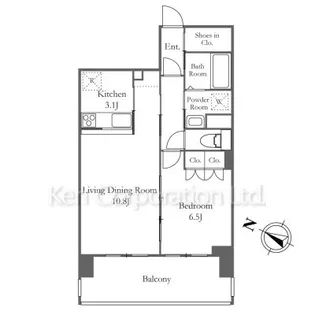 リーラ横浜川和町【10階】の間取り