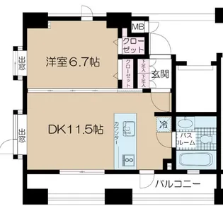 ステージグランデ文京大塚【6階】の間取り