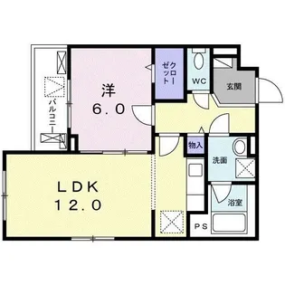 東京都世田谷区大原1【マンション】の間取り