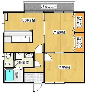 カルムハイツ【2階】の間取り