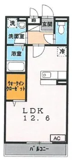 大阪府大阪市此花区西九条3【アパート】の間取り