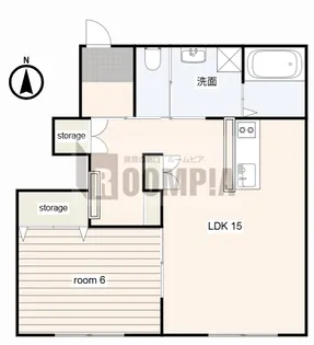 ヴィラフロンティア【1階】の間取り