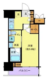 ステージファースト千葉駅南【8階】の間取り