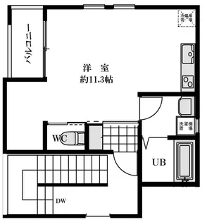 maison blanche【2階】の間取り