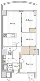 コロネード春日【7階】の間取り